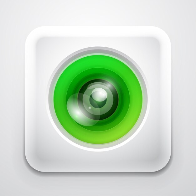 Vector colorful camera app icon