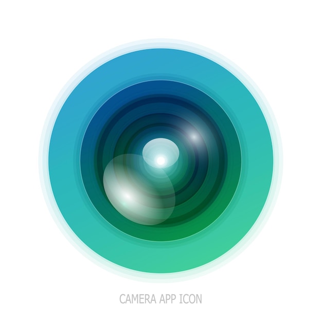 Colorful camera app icon