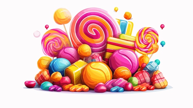 Vector colorful candy digital design vector illustration