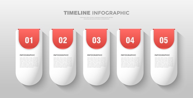 colorful capsule timeline infographic template