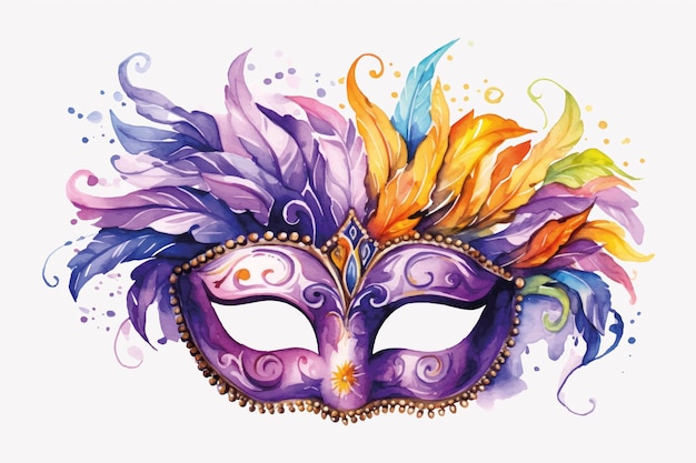 Colorful carnival masquerade mask