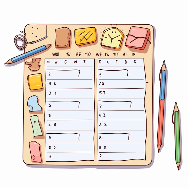 Colorful Cartoon Style Vector Illustration of a Daily Lesson with Students and Teacher in Classroom