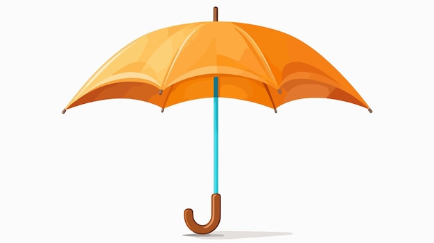 Colorful Cartoon Umbrella Isolated on White Background for Design Projects