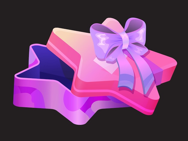 Colorful celebration gift box design for decoration