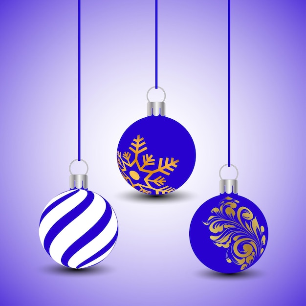 Colorful christmas balls set of isolated realistic decorations