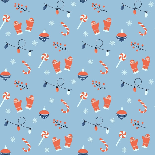 Colorful christmas pattern