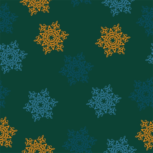 Colorful christmas trees seamless pattern background