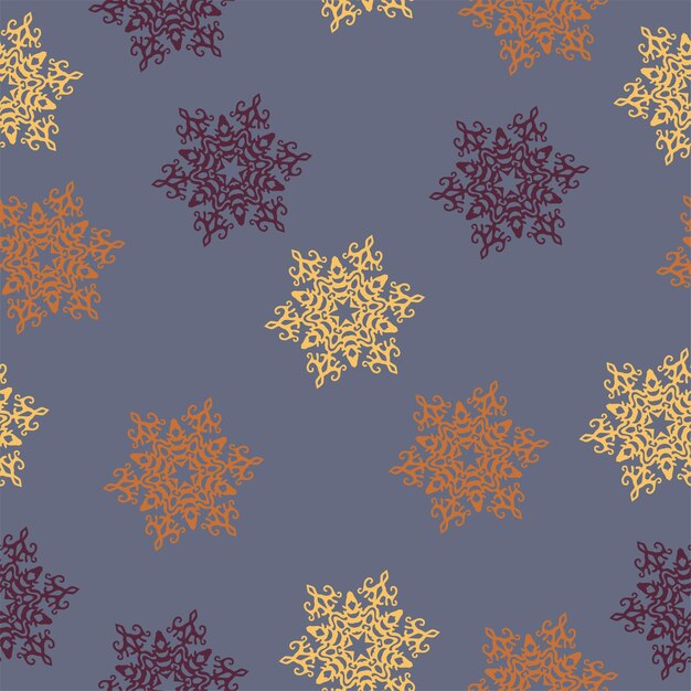 Colorful christmas trees seamless pattern background