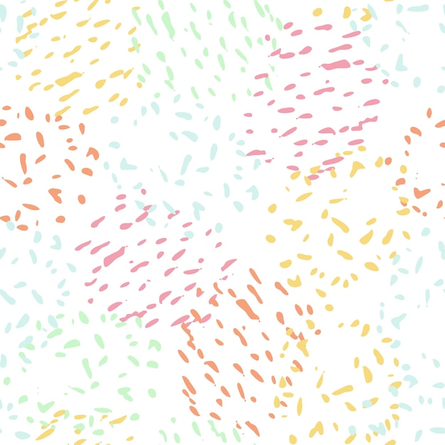 Vector colorful confetti seamless vector pattern