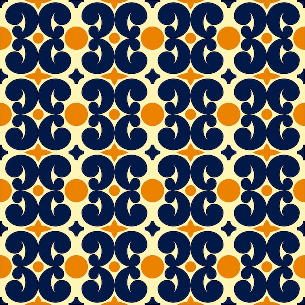 Colorful contemporary seamless pattern with flat design.