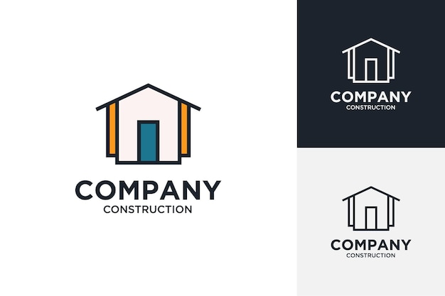 Colorful corporate logo design for real estate