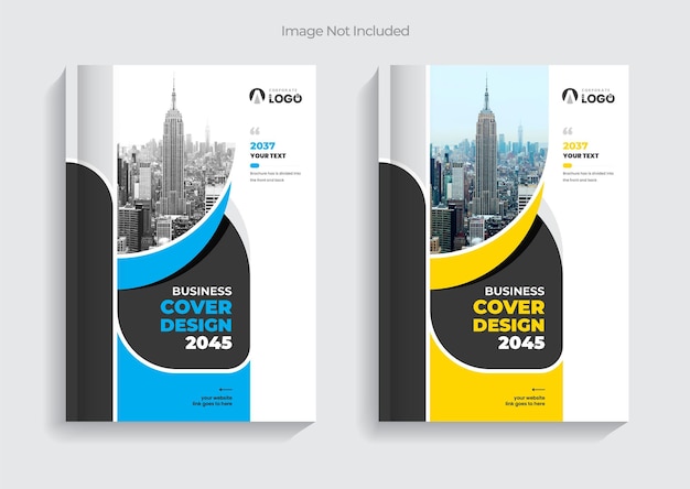 Colorful corporate modern business brochure cover template layout