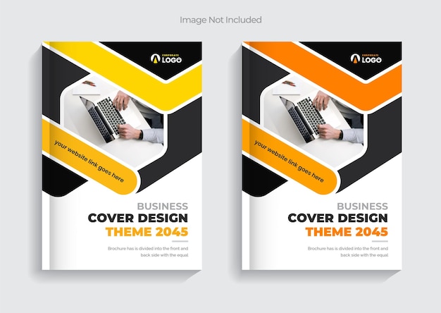 Colorful corporate modern business brochure cover template layout