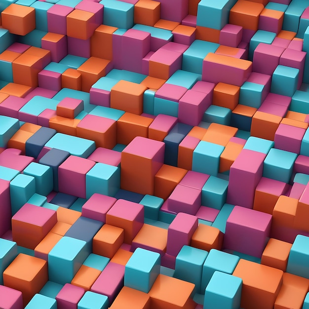 Colorful Cube Background