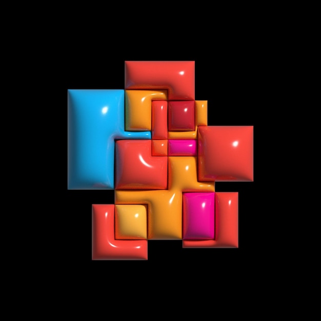 A colorful cube with the word l'on it