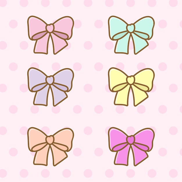 Colorful cute bows for girl's hair