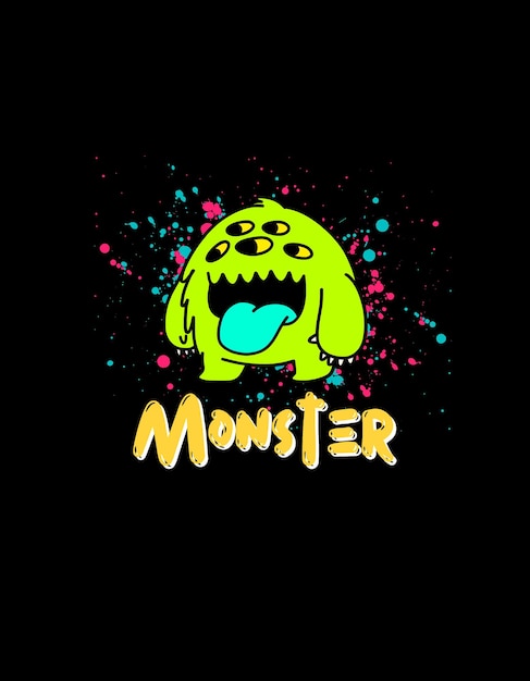 Colorful Cute Monster Design