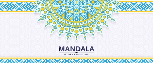 Colorful decorative mandala background