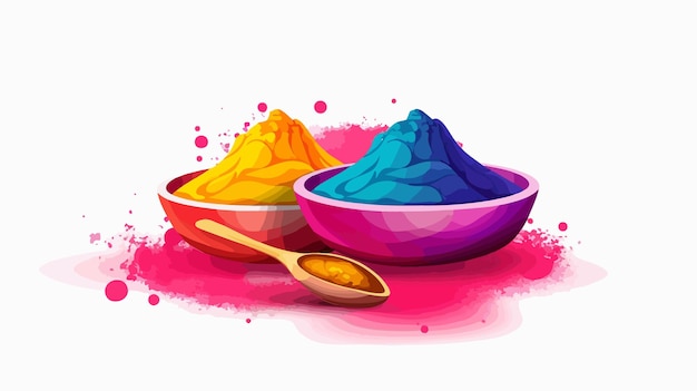 Vector colorful design powder color illustration