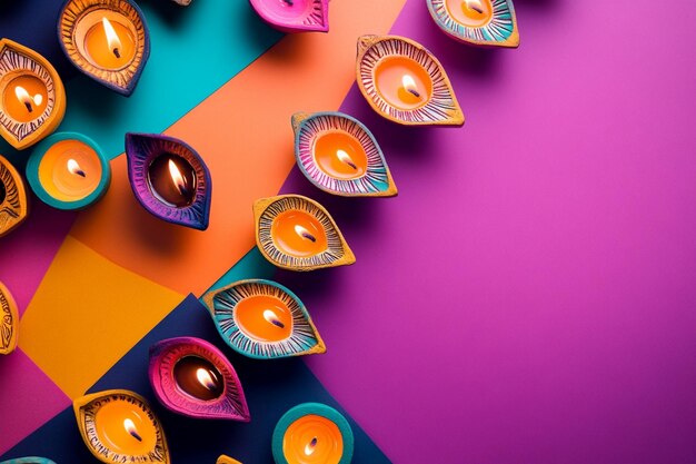 Vector a colorful display of candles with the word quot eye quot on the bottom