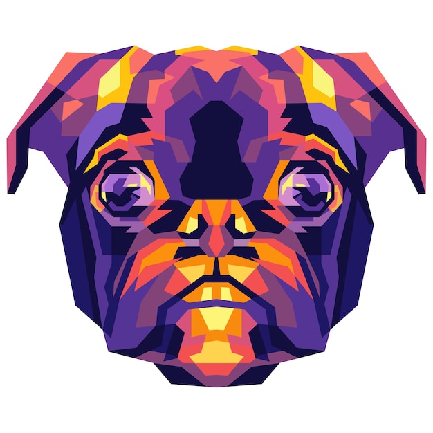 Colorful Dog Illustration