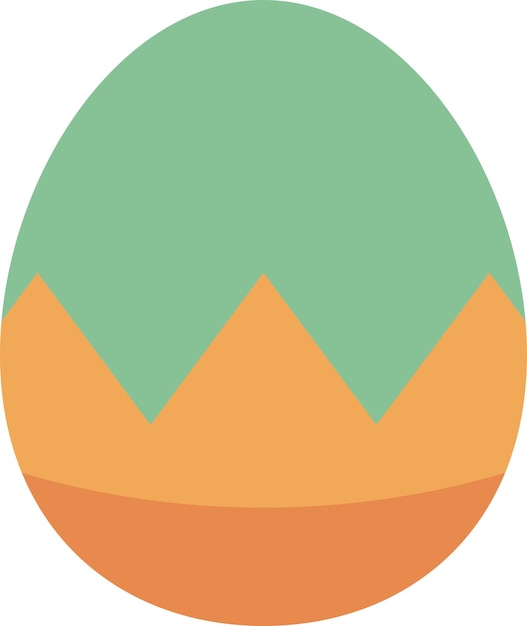 Colorful easter egg for Easter festival design concept