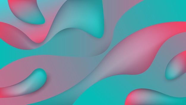 Colorful elegant liquid 3d background