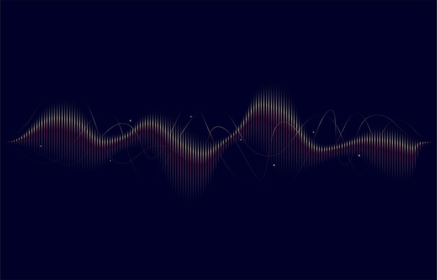 Colorful Equalizer Sound Wave Background