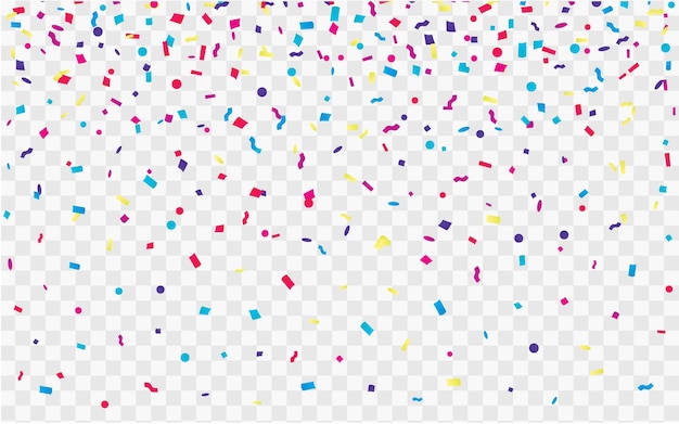 Colorful Explosion of Confetti Vector illustration Flat design element