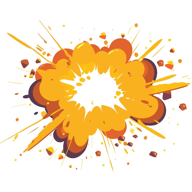 Vector colorful explosion illustration