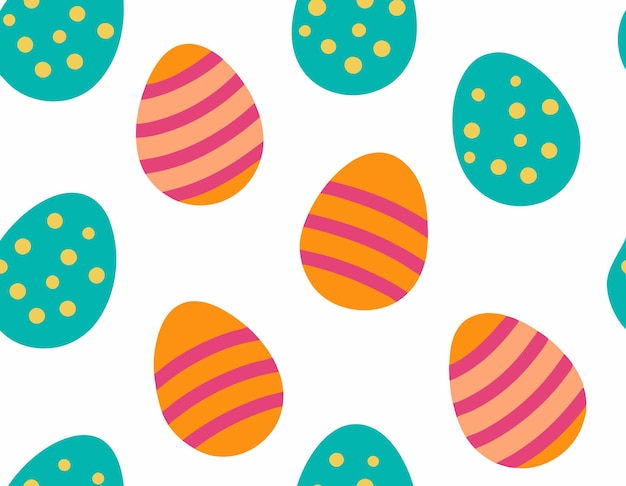 Vector colorful flat decorative easter eggs collection vector isolated