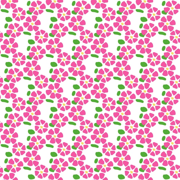 Colorful floral seamless pattern with dot background