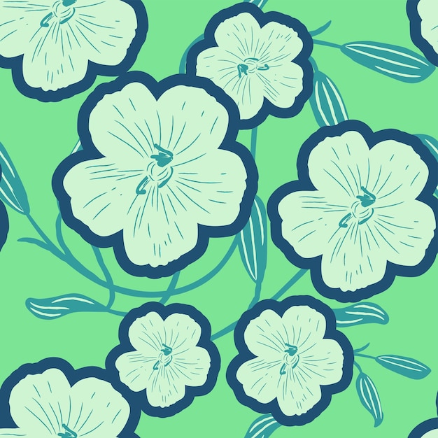 colorful floral seamless pattern