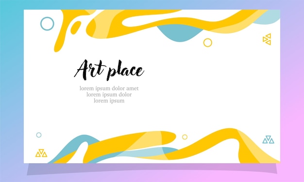 colorful fluid abstract background design