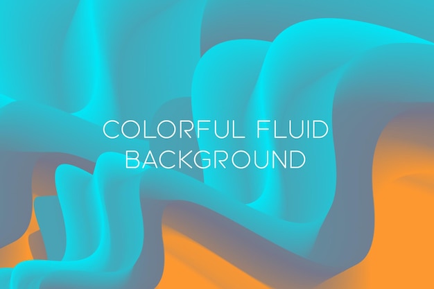 Colorful Fluid Background Design