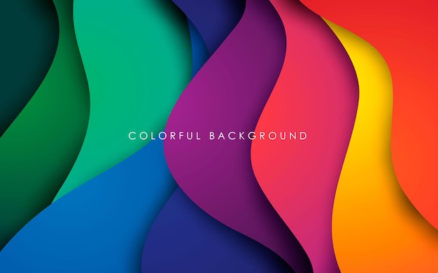 Colorful fluid background dynamic textured geometric element. Modern gradient light  illustration.