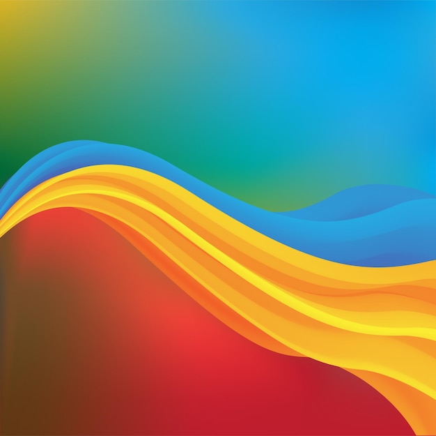 Colorful fluid design background modern vector