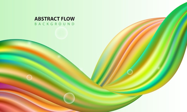 Colorful fluid design on gradient background