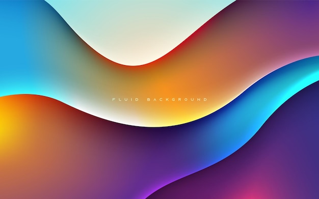 Colorful fluid dimension background with light and shadow effect