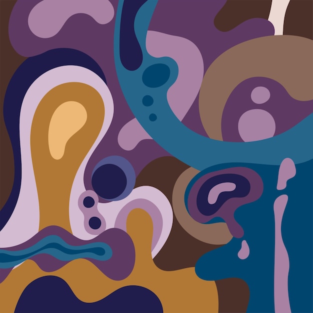 Colorful Fluid Liquid Pattern Abstract Background