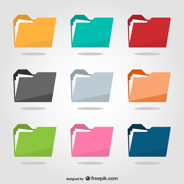 Colorful folders pack