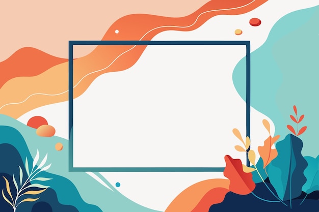 Vector colorful frame background