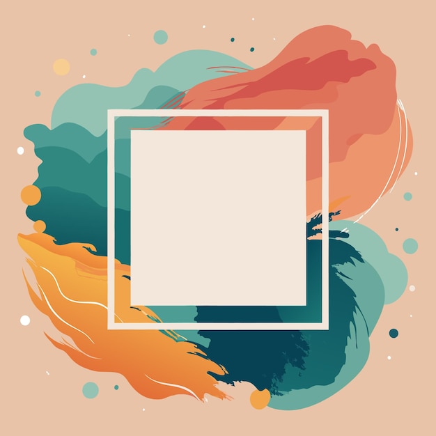 Vector colorful frame background