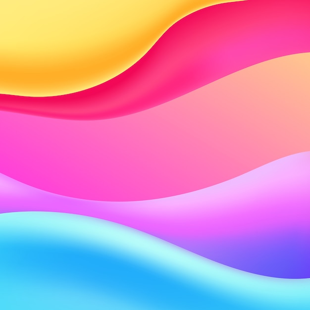 Colorful fuild wave background