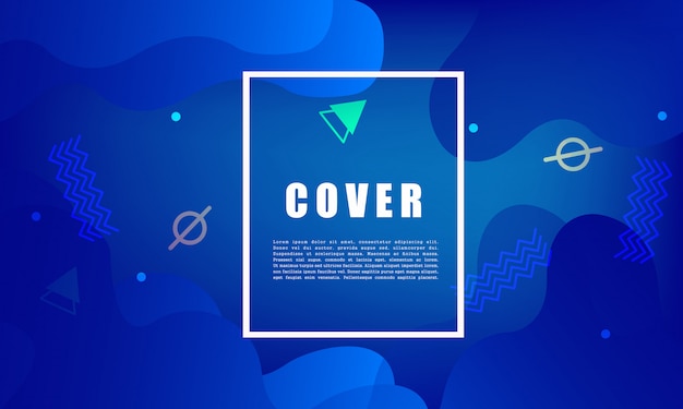 Colorful geometric background. Fluid shapes composition. design for poster, flyer, vector