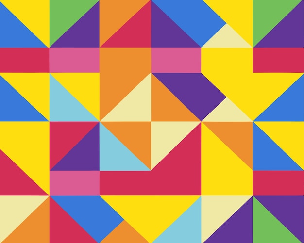 Colorful Geometric Background Vibrant Abstract Patterns for Modern Design Projects