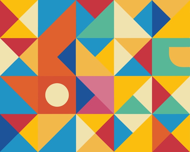 Colorful Geometric Background Vibrant Abstract Patterns for Modern Design Projects