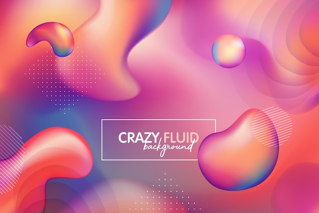 Vector colorful geometric background with bright fluid shapes for minimal dynamic cover design