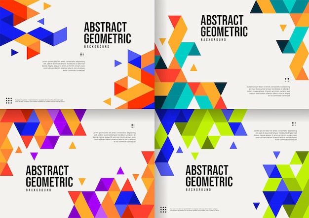 Colorful geometric background