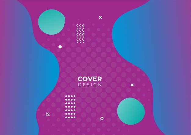 Colorful geometric cover design